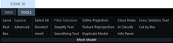 OrthoProjectionToolRibbon